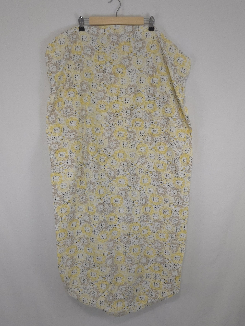 Pottery Barn Kids Fitted Sheet Crip /Cot Organic Cotton Emery Lion Print
